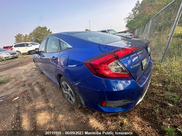 Honda Civic Lx 2019 2HGFC2F51KH037784 Image 3