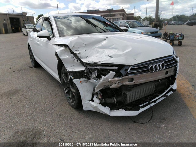 2017 AUDI A4 2.0T QUATTRO VIN: WAUCNAF46HN012728