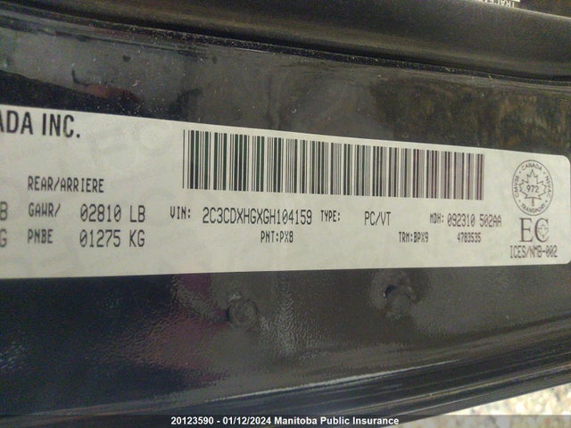 Dodge Charger 2016 2C3CDXHGXGH104159 Image 35