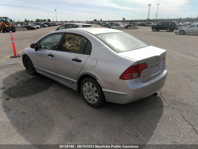 20126188 :رقم المزاد ، 2HGFA16386H004933 vin ، 2006 Honda Civic Dx-g مزاد بيع