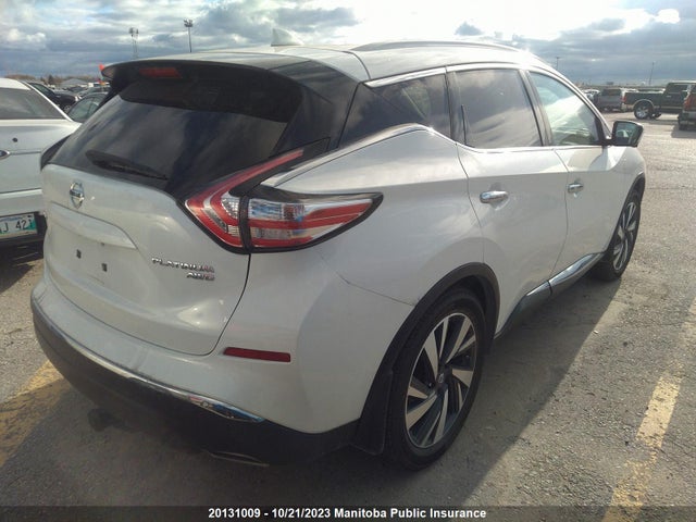 20131009 :رقم المزاد ، 5N1AZ2MH7HN133094 vin ، 2017 Nissan Murano Platinum مزاد بيع
