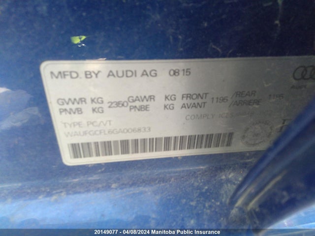 WAUFGCFL6GA006833 Audi S4 3.0t Quattro 