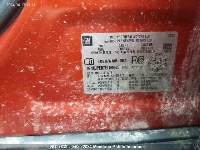 Chevrolet Trax Lt 2014 3GNCJPEB7EL165526 Image 9