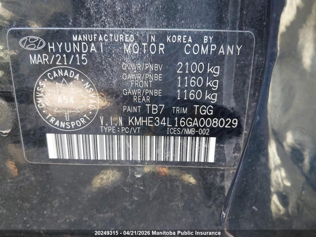 HYUNDAI SONATA LIMITED HYBRID - 8
