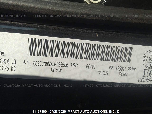 2C3CCABGXJH195580 Chrysler 300 S
