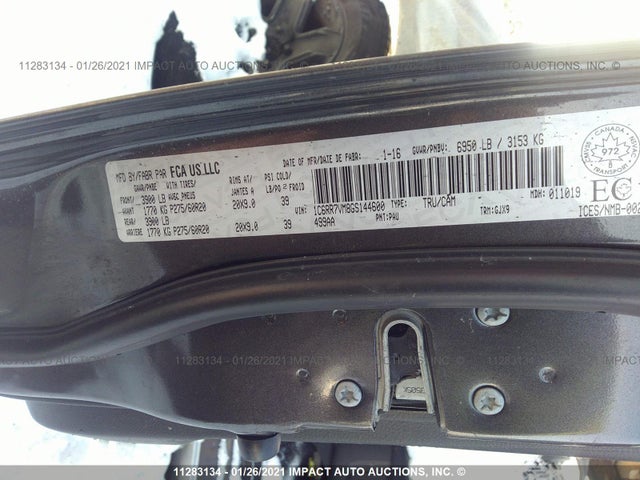 1C6RR7VM8GS144600 RAM 1500 Laramie