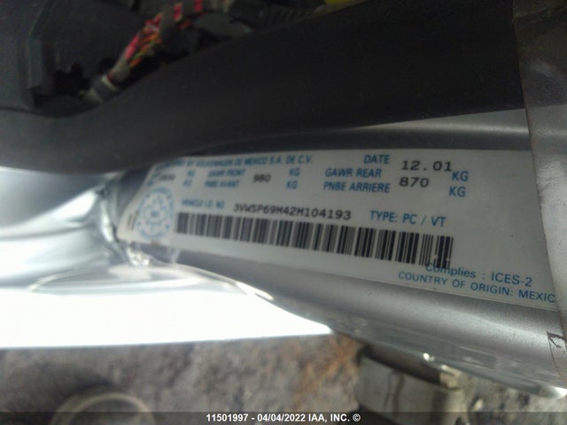 Volkswagen Jetta Gls Tdi 2002 3VWSP69M42M104193 Image 10