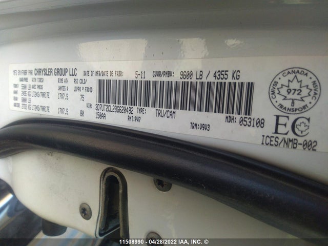 Dodge RAM 2500 2011 3D7UT2CL2BG620492 Image 9