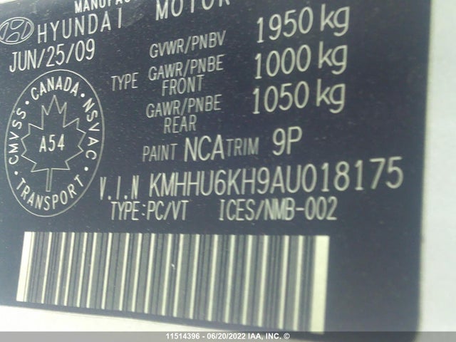 Hyundai Genesis 2010 KMHHU6KH9AU018175 Image 10