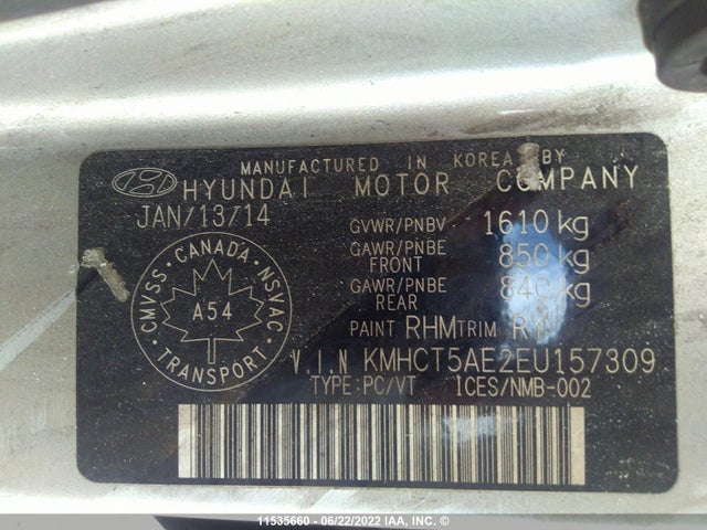 Hyundai Accent Gls/gs 2014 KMHCT5AE2EU157309 Image 9