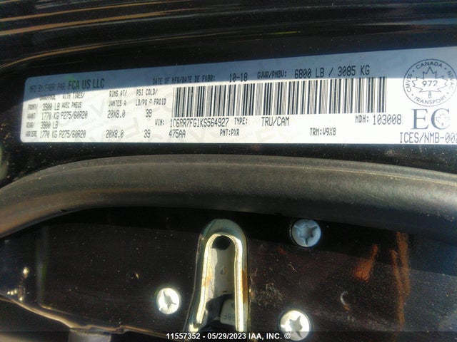 1C6RR7FG1KS564927 RAM 1500 Classic Tradesman