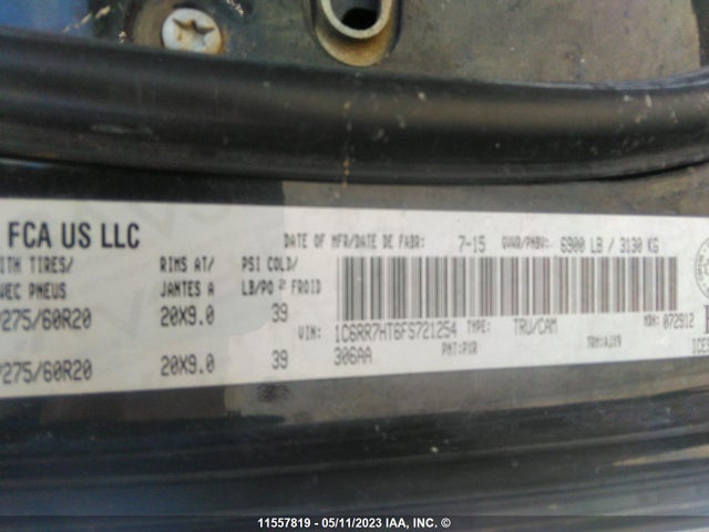1C6RR7HT6FS721254 RAM 1500