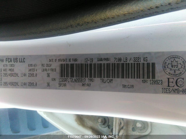 1C6SRFLT2LN255917 RAM 1500 Rebel