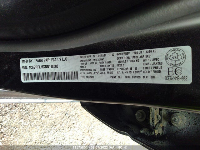 1C6SRFLMXNN118008 RAM 1500 Rebel