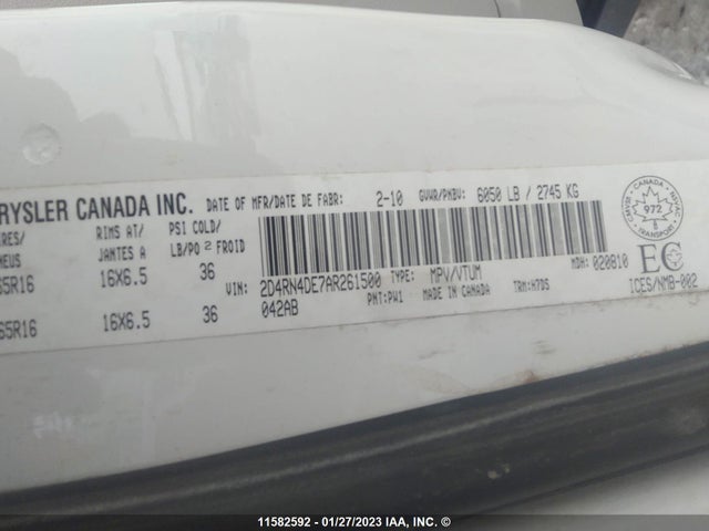 Dodge Grand Caravan Se 2010 2D4RN4DE7AR261500 Image 11