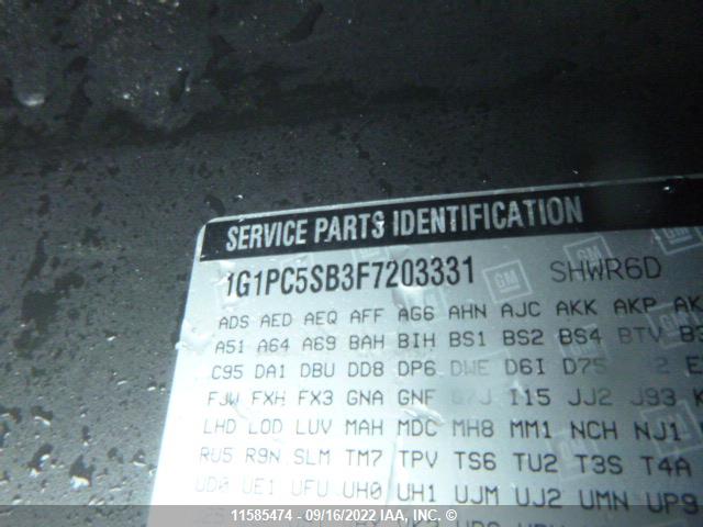 Chevrolet CRUZE LT 2015 1G1PC5SB3F7203331 Image 9