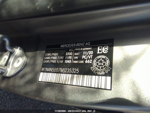W1N4N5BB7MJ235325 Mercedes-Benz Gla 35 Amg