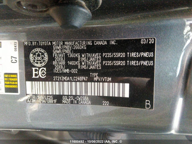 2T2YZMDA1LC240747 Lexus Rx 350 F-sport