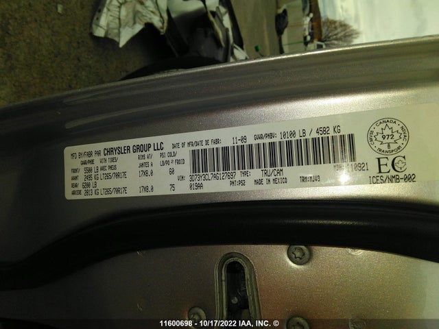 Dodge RAM 3500 2010 3D73Y3CL7AG127697 Image 10