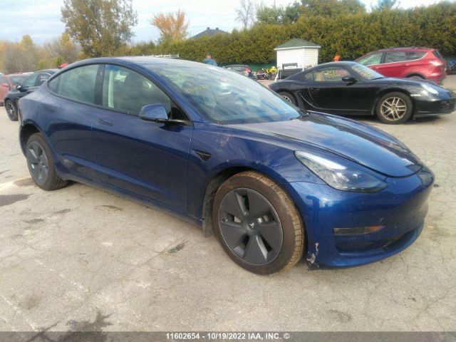 Продажа на аукционе авто 2022 Tesla Model 3, vin: 5YJ3E1EB4NF271117, номер лота: 11602654