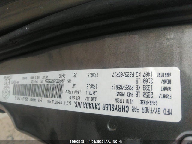 2A4RR5DX9AR256964 Chrysler Town & Country Touring