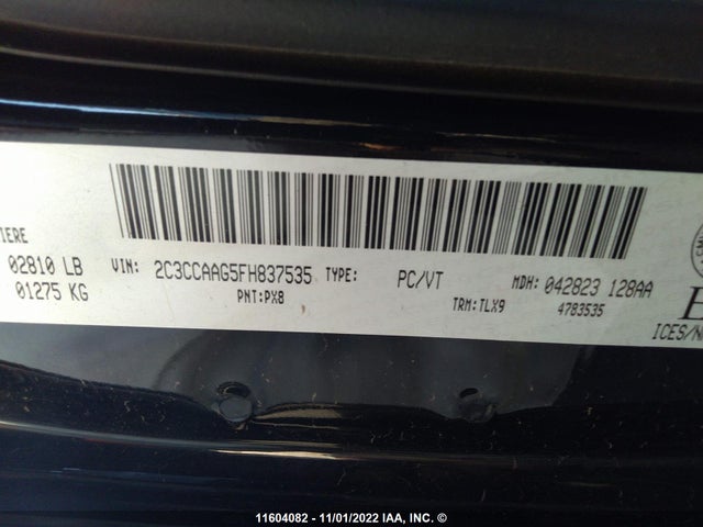 2C3CCAAG5FH837535 Chrysler 300 Limited