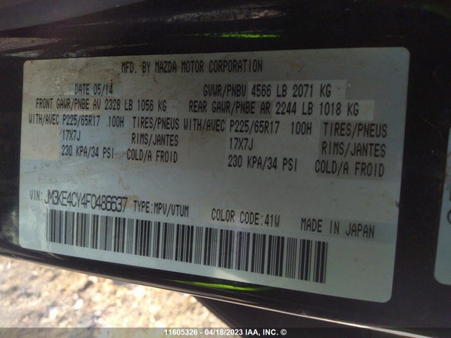 Mazda Cx-5 Touring 2015 JM3KE4CY4F0486637 Image 10