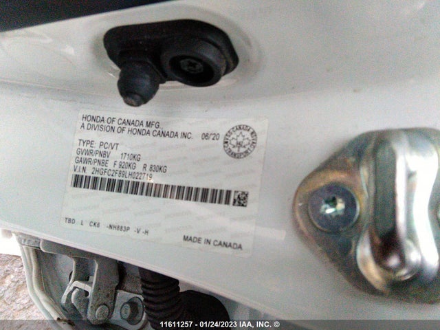 Honda Civic Sport 2020 2HGFC2F89LH022719 Image 10