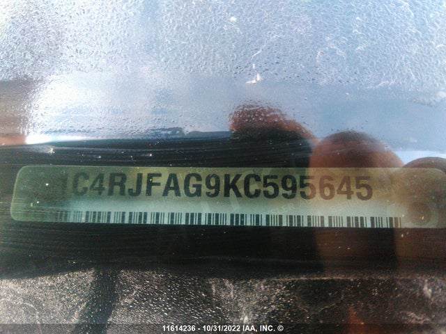 1C4RJFAG9KC595645 Jeep Grand Cherokee Laredo
