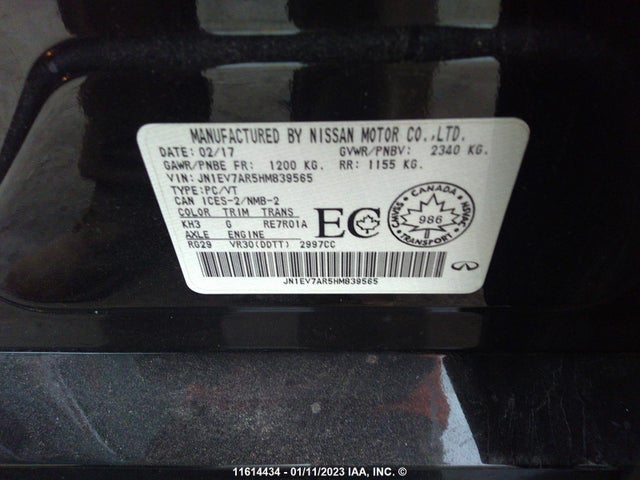 JN1EV7AR5HM839565 Infiniti Q50 Premium/sport/se