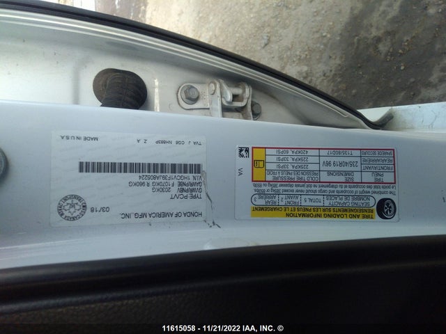 Honda Accord 2018 1HGCV1F39JA805224 Image 9