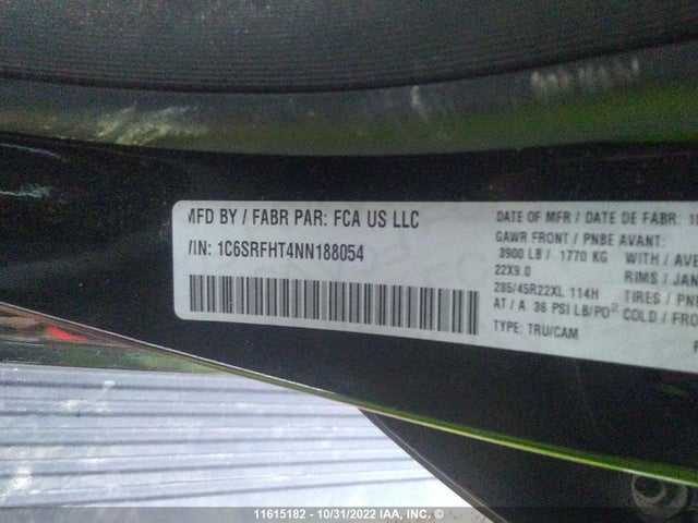 Dodge RAM 1500 2022 1C6SRFHT4NN188054 Image 9