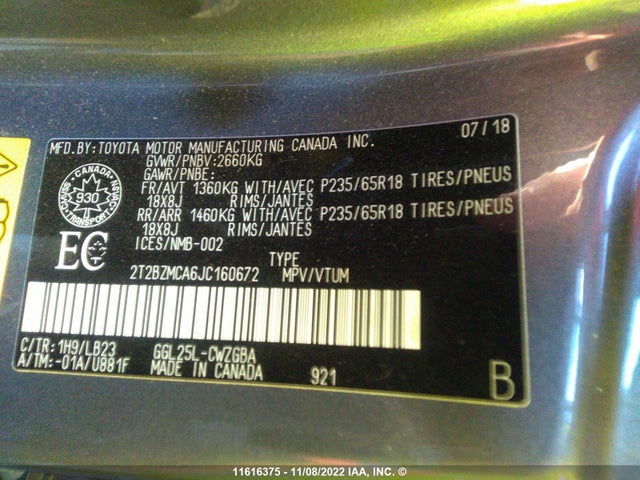 2T2BZMCA6JC160672 Lexus Rx 350/base/f Sport