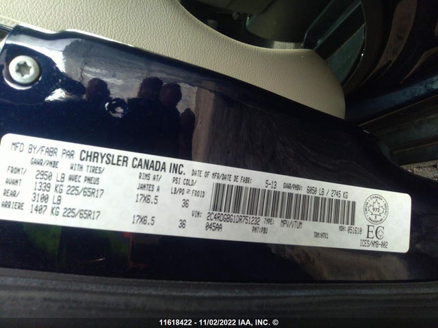 Dodge Grand Caravan Se 2013 2C4RDGBG1DR751232 Image 9