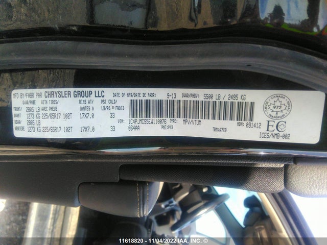 1C4PJMCS5EW110076 Jeep Cherokee Latitude