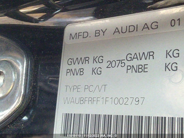 WAUBFRFF1F1002797 Audi A3 PREMIUM