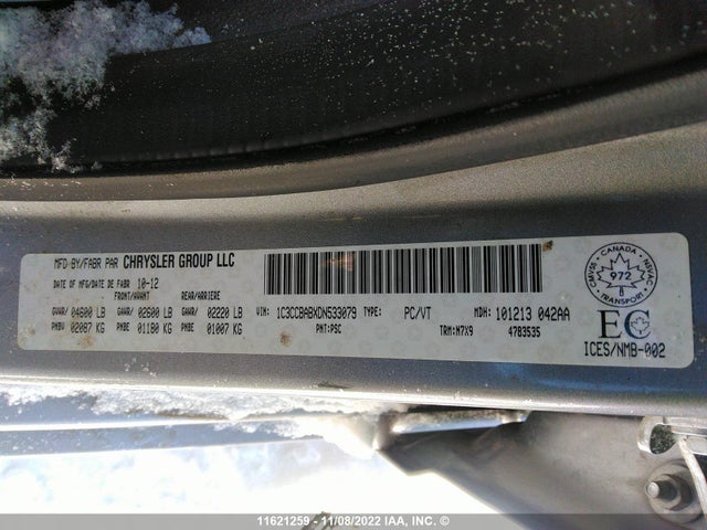 1C3CCBABXDN533079 Chrysler 200 LX