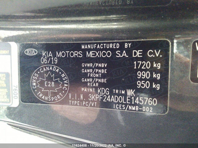 KIA Forte Fe/lxs 2020 3KPF24AD0LE145760 Image 10