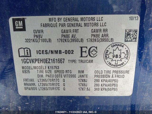 Chevrolet Silverado K1500 2014 1GCVKPEH0EZ161667 Image 9