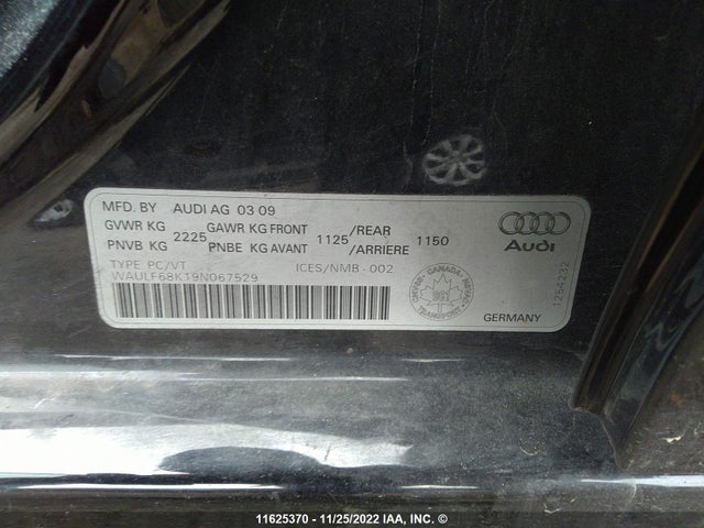 WAULF68K19N067529 Audi A4