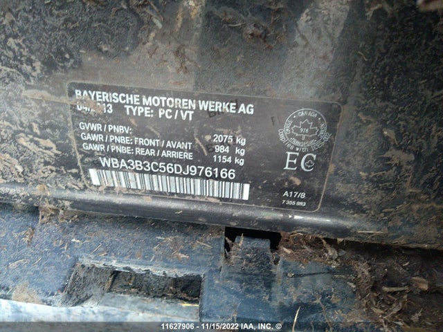 WBA3B3C56DJ976166 BMW 328 XI