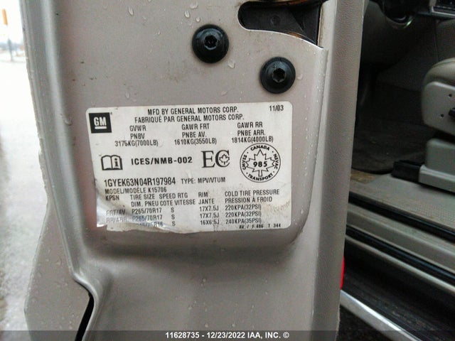 1GYEK63N04R197984 Cadillac Escalade Luxury