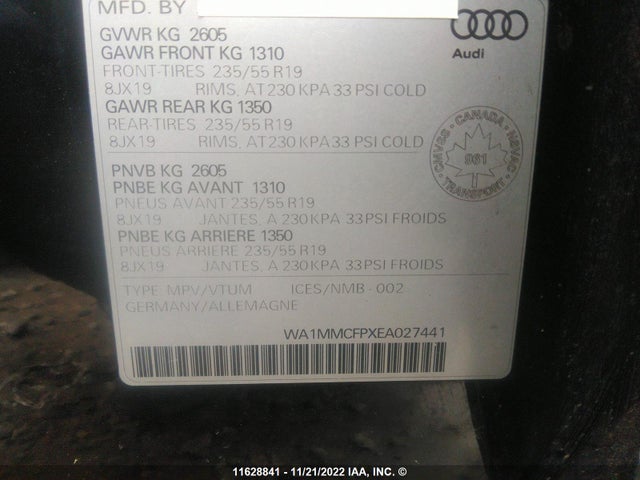 WA1MMCFPXEA027441 Audi Q5 Technik