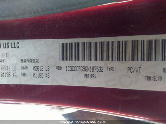 1C3CCCBG9GN187532 Chrysler 200 S