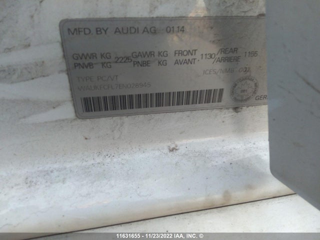 WAUKFCFL7EN028945 Audi A4 Prestige