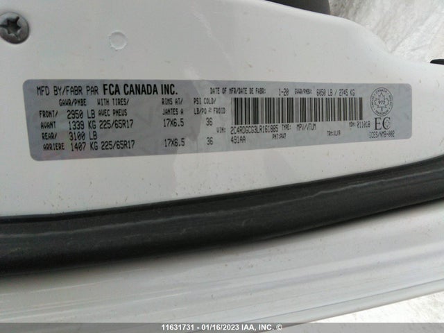 Dodge Grand Caravan Sxt 2020 2C4RDGCG3LR161885 Image 10