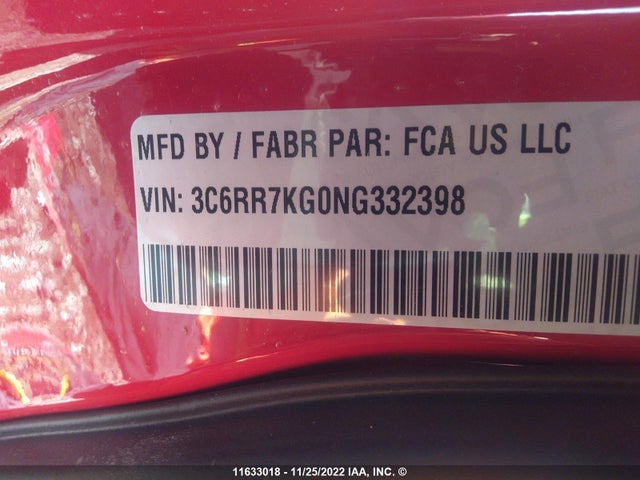 RAM 1500 Classic Tradesman 2022 3C6RR7KG0NG332398 Image 10