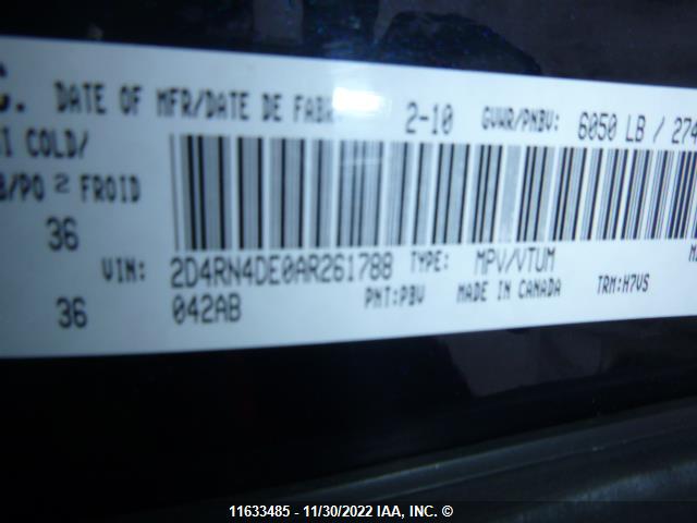 Dodge Grand Caravan Se 2010 2D4RN4DE0AR261788 Image 9