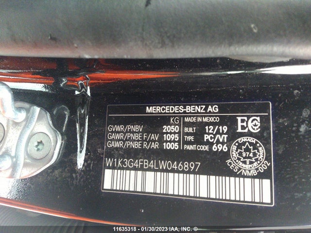 W1K3G4FB4LW046897 Mercedes-Benz A 220 4matic
