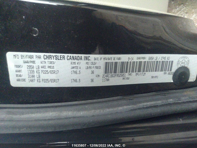 2C4RC1BG3FR525051 Chrysler Town & Country Touring